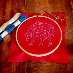 Kit de broderie débutant : La Licorne