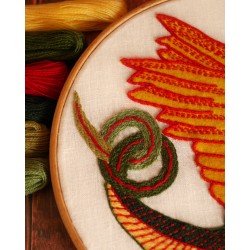 Kit de broderie médiévale : Le festin du Dragon