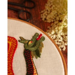 Kit de broderie médiévale : Le festin du Dragon