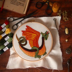 copia di Kit de broderie médiévale : Le Gardien