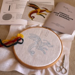 Kit de broderie de Bayeux : brodez votre dragon