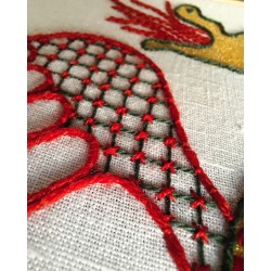 Kit de broderie débuant : L'Or du Dragon