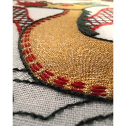 Kit de broderie débuant : L'Or du Dragon