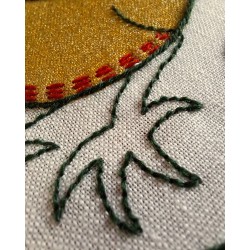 Kit de broderie débuant : L'Or du Dragon