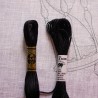 Kit de broderie noire renaissance : Tempus fugit