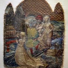 Orfrois, collaboration entre Pierre Billant et Bartélémy d'eyck, Musée de Cluny, juil. 2020